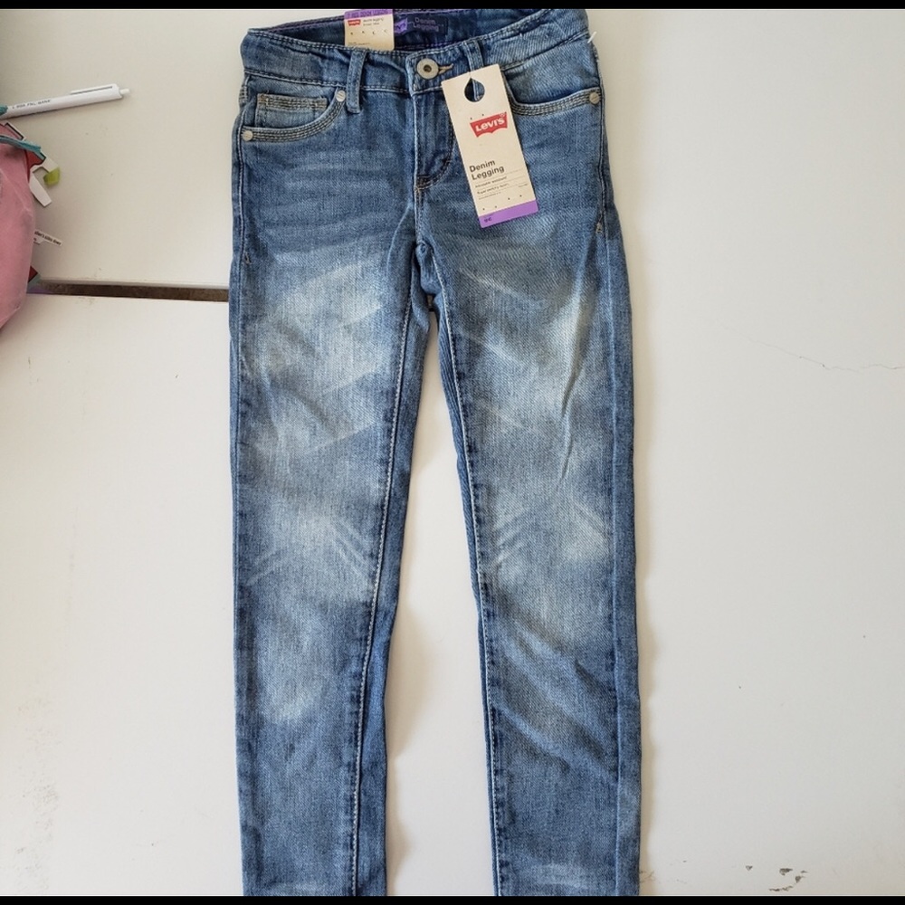 NWT Girls Levi Denim Leggings